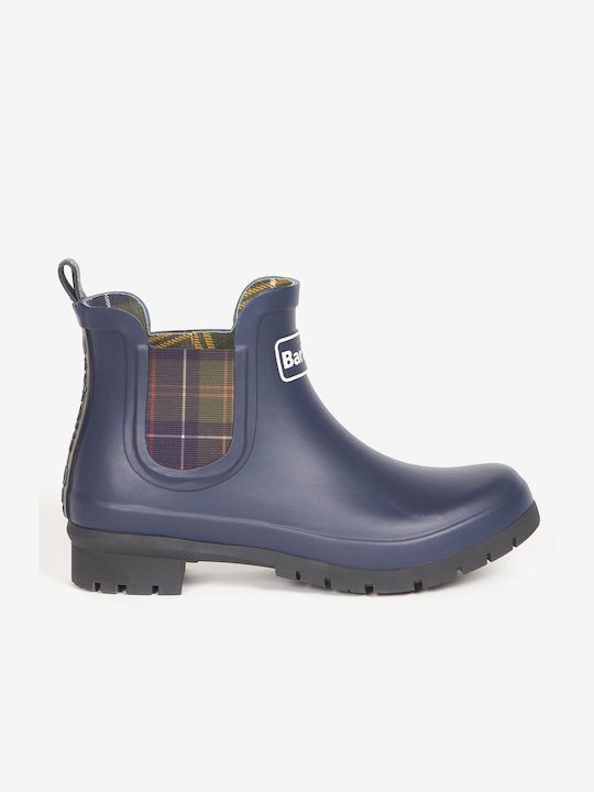 Barbour Kingham Wellington Schürzen für Catering Damen Gummistiefel Blau