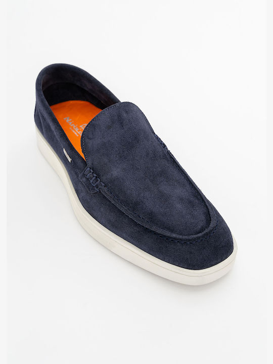 Monte Napoleone Men's Loafers Blue