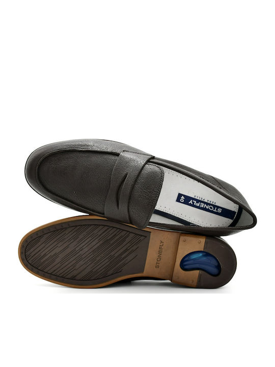 Δερμάτινα Ανδρικά Loafers σε Καφέ Χρώμα