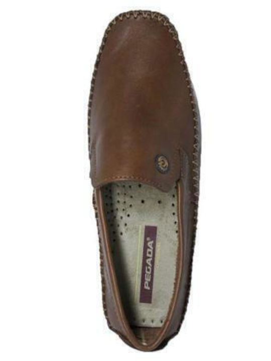 Men's Leather Moccasins Tabac Brown