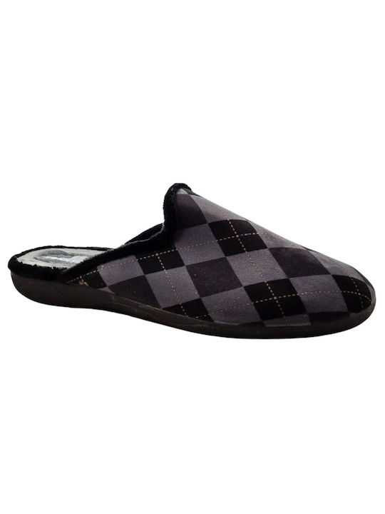 Yfantidis Men's Slipper Black