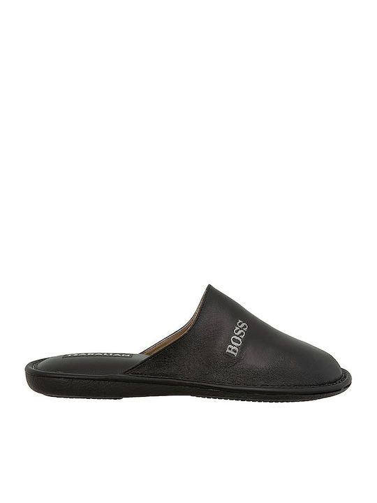 Men's Leather Slippers Blue