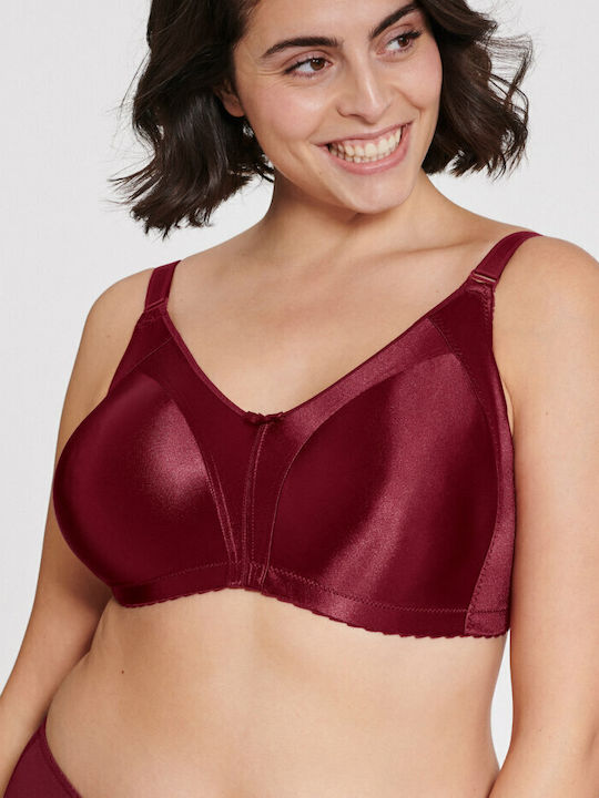 Naturana Minimizer Minimizer Bra without Underwire Burgundy