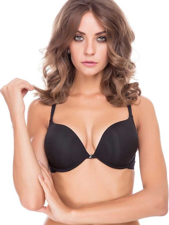 Evolution Negru Sutien Push Up cu Baloane
