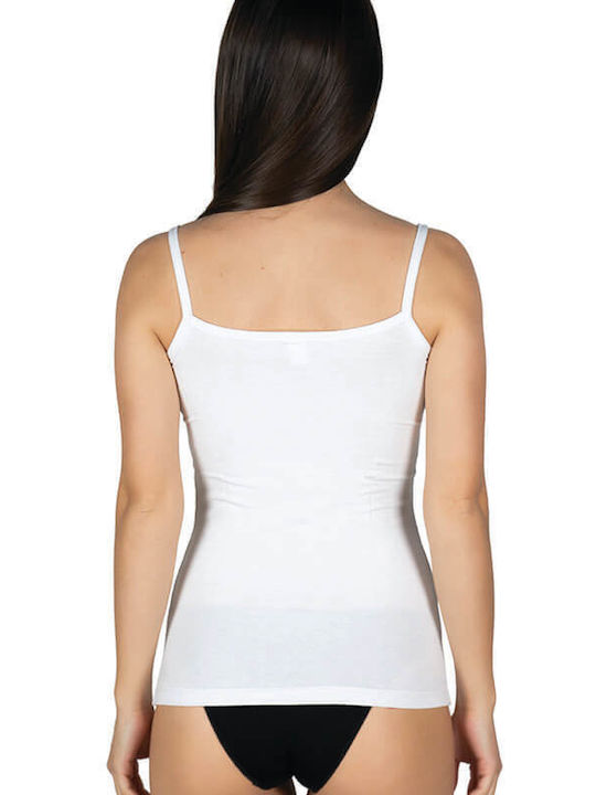 A.A UNDERWEAR Women's T-Shirt with Spaghetti Strap White