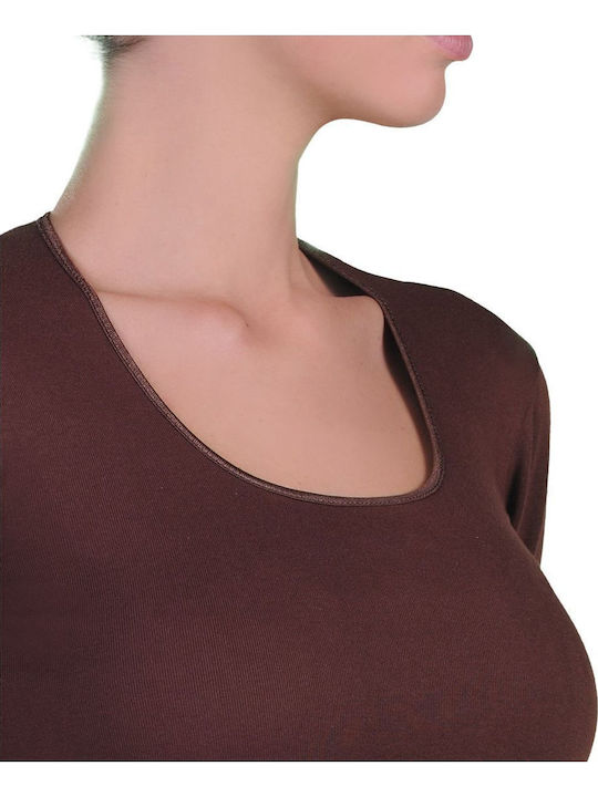Women's Long Sleeve T-Shirt Brown