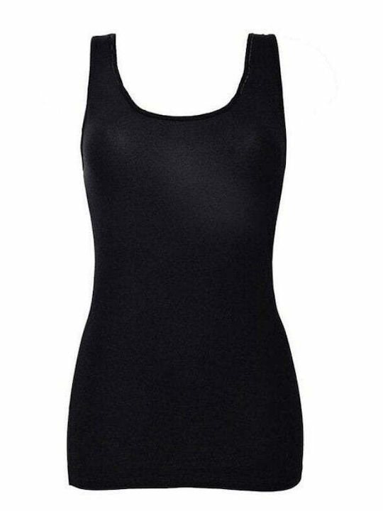 Sielei Women's Sleeveless Cotton T-Shirt Black