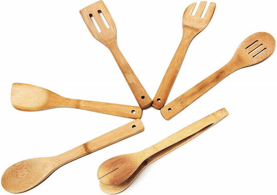 Relaxdays Σετ Kochutensilien 6Stück Beige