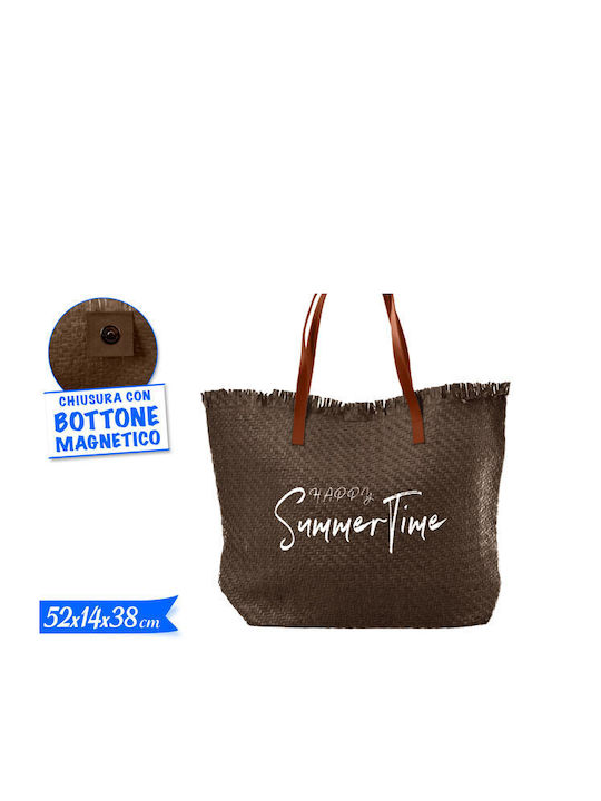 Golden Hill Straw Beach Bag with Wallet