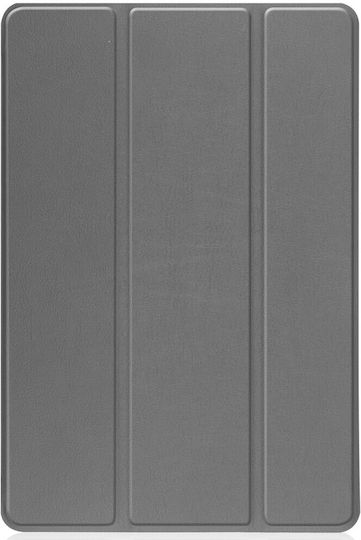 Tri-Fold Flip Cover Δερματίνης / Πλαστικό Γκρι ( Universal 10.1" )