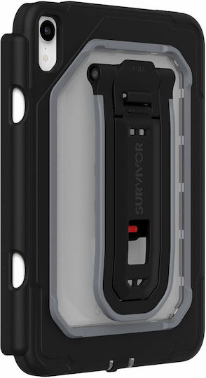 Griffin Survivor Flip Cover Ανθεκτική Μαύρη (iPad mini 2021 / mini 2024)