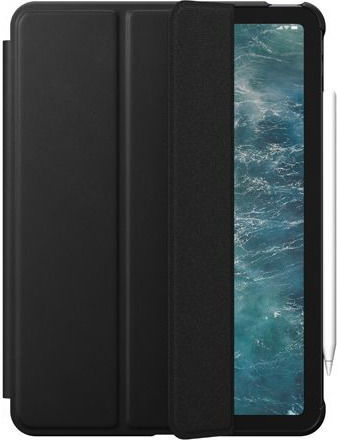 Nomad Folio Flip Cover Piele Neagră (iPad Air 2020/2022)