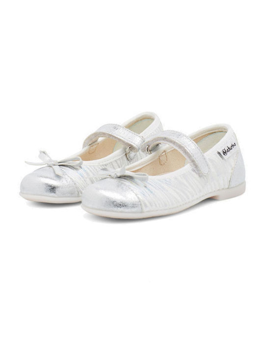 Naturino Kids Ballerinas with Hoop & Loop Closure White