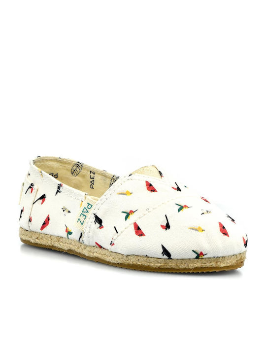 Papistas Kids Espadrile pentru Copii Slip-on Albe