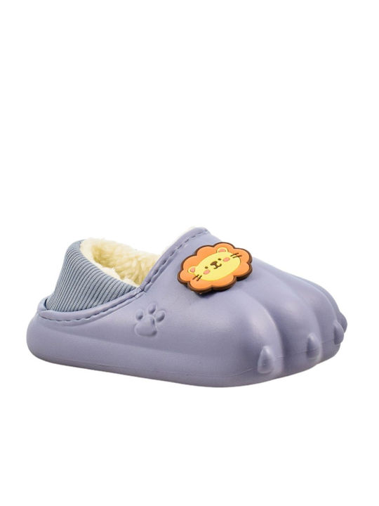 Yfantidis Boys Closed-Toe Slippers Purple