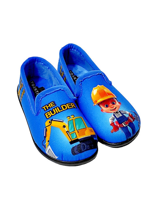 Yfantidis Boys Closed-Toe Slippers Blue