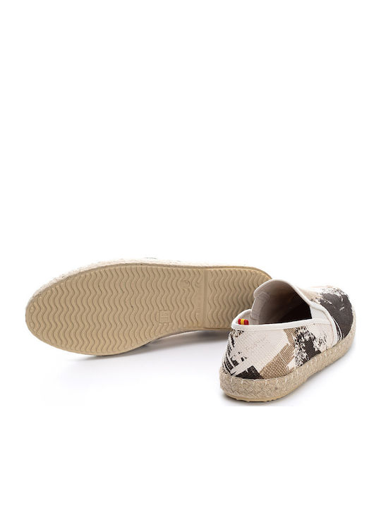 Leder Herren Espadrilles in Beige Farbe