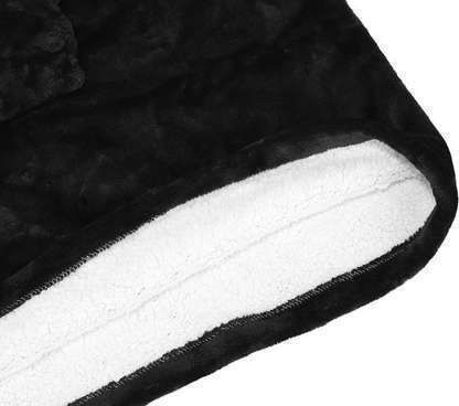 Ruhhy Κουβέρτα Fleece με Μανίκια 106x153εκ. Μαύρη
