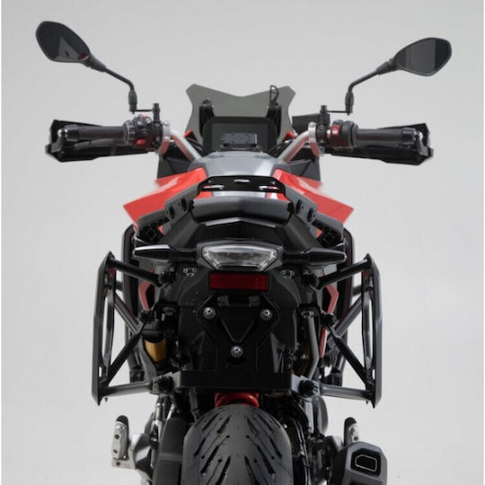 SW-Motech TRAX Motorcycle Hard Side Case Set 45lt in Silver Colour