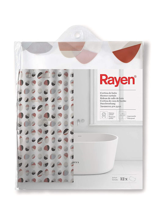 Rayen PEVA Shower Curtain 180x200cm Transparent 235017