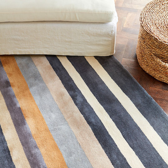 Harlequin Lucrat manual Covor Rectangular Din lână Putty Navy