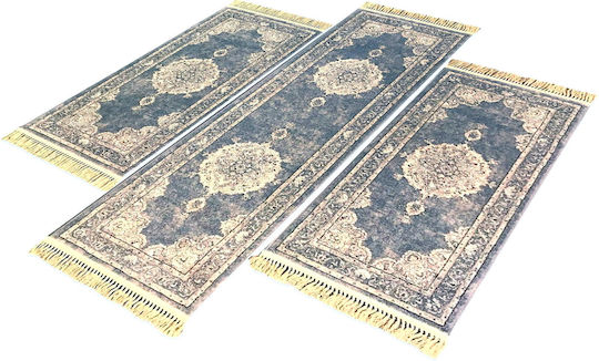 Bekas Carpets Σετ Χαλιά Κρεβατοκάμαρας Γκρι 57174-4646 3τμχ
