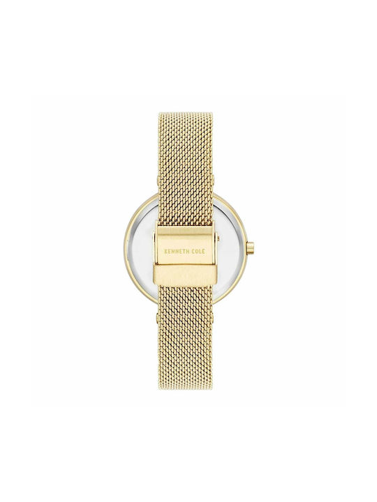 Kenneth Cole York Classic Watch with Gold Metal Bracelet