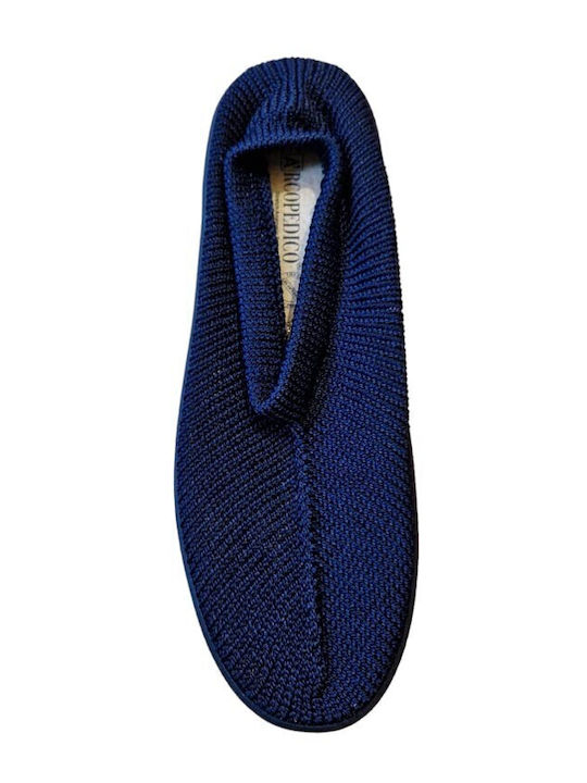 Ανατομικά Γυναικεία Slip-On Navy Μπλε