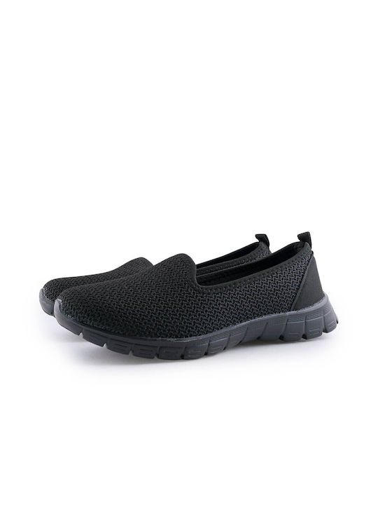 Love4shoes Women's Slip-Ons Black