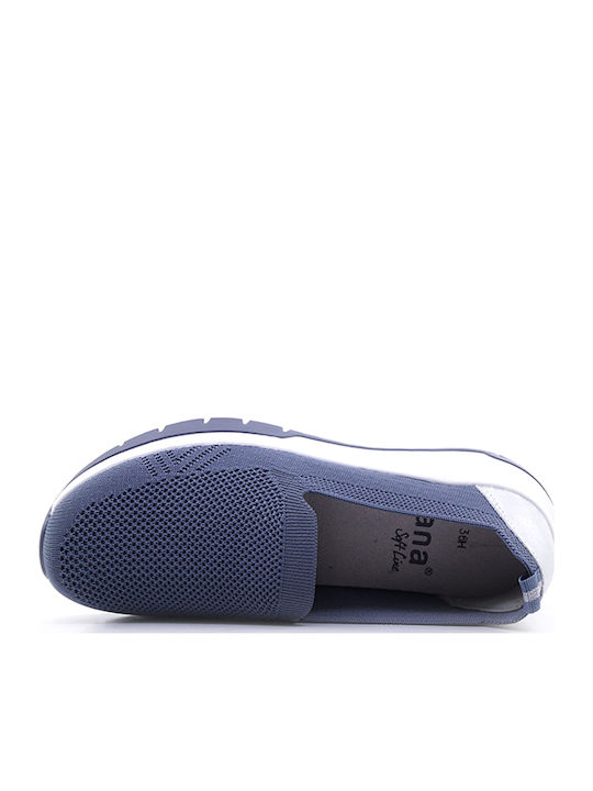 Women's Slip-On Synthetic Leather Blue
