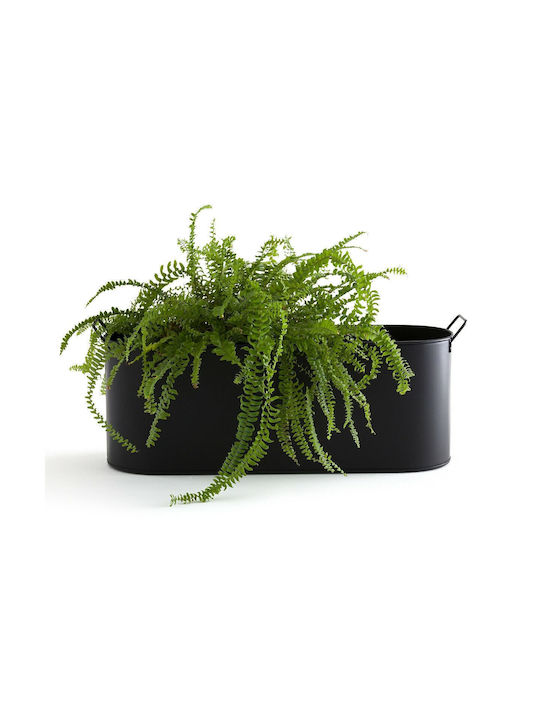 La Redoute Interieurs Planter Box Metal Negru 68x26x22.9cm.