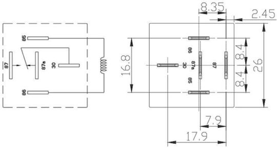 Ρеле за кола 12V 40Ах