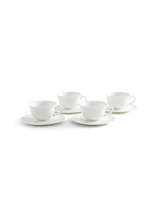 La Redoute Interieurs Set Tassen Tee aus Porzellan Weiß 4Stück
