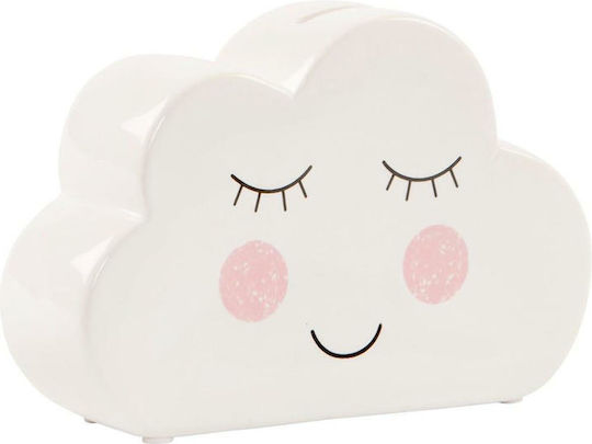 Sass & Belle Kids Ceramic Money Box Sweet Dreams White 16.5x4.5x11cm
