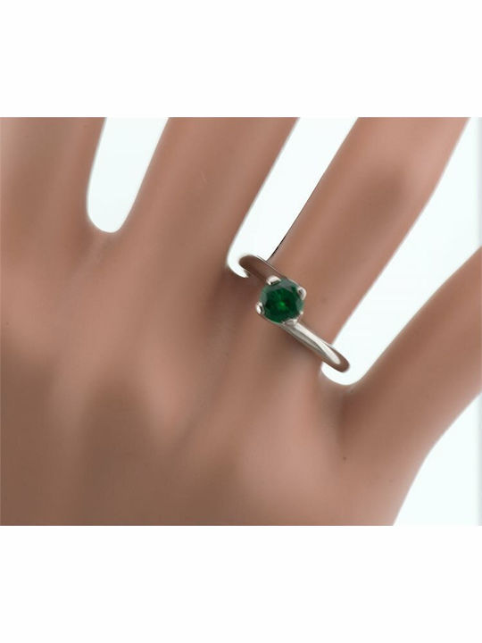 Paraxenies Single Stone Ring from Gold Plated Silver Paraxenies Single Stone Ring from Gold Plated Silver
