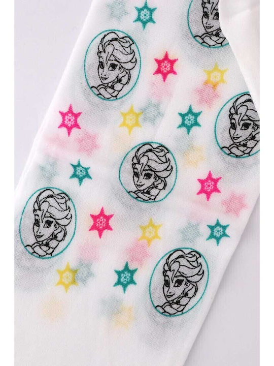 Disney Σετ Παιδικά Καλσόν Λευκά Frozen