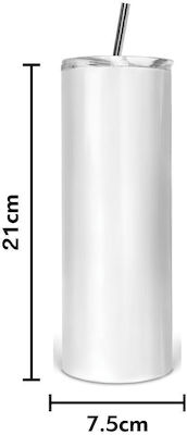 Koupakoupa Glass Thermos Stainless Steel BPA Free Multicolour 600ml with Straw