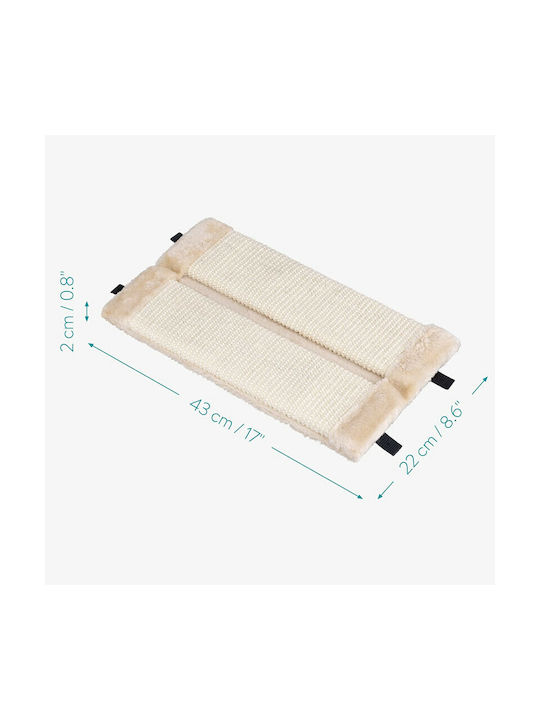 Navaris Scratching Post Posts Beige Wall Mounted 43x22x2cm