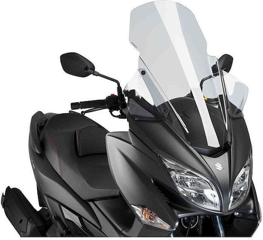 Puig V-TECH LINE TOURING Motorcycle Windshield & Windscreen Transparent Visor for Suzuki Burgman 400 9973W