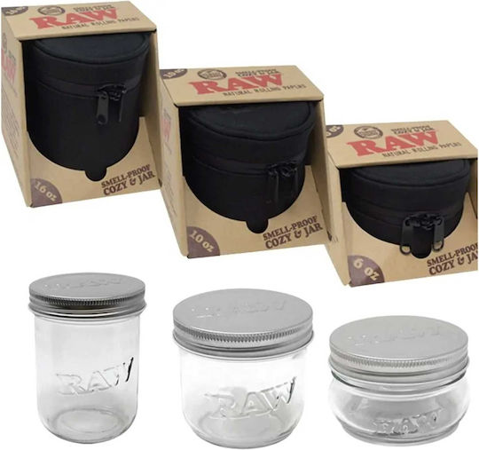 Raw Vase Allgemeine Verwendung mit Deckel Glas Transparent 180ml Raw Vase Allgemeine Verwendung mit Deckel Glas Transparent 180ml