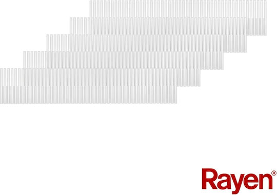 Rayen Πλαστικό Διαχωριστικό Συρταριών σε Λευκό Χρώμα 49.5x10cm 5τμχ