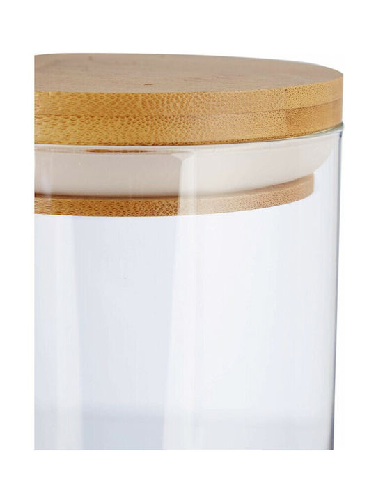 Relaxdays Set 3buc Borcane Uz General cu capac ermetic Sticlă Transparent 1000ml