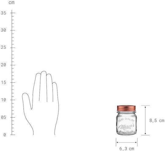 Butlers Mason Vase General Use with Lid Glass Transparent 150ml