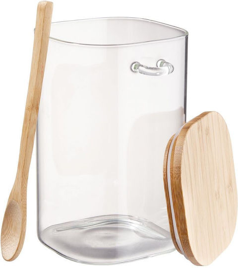 Butlers Compoziție Vază Utilizare Generală cu Capac Sticlă Transparentă 1200ml Lățime 10 Lățime 10