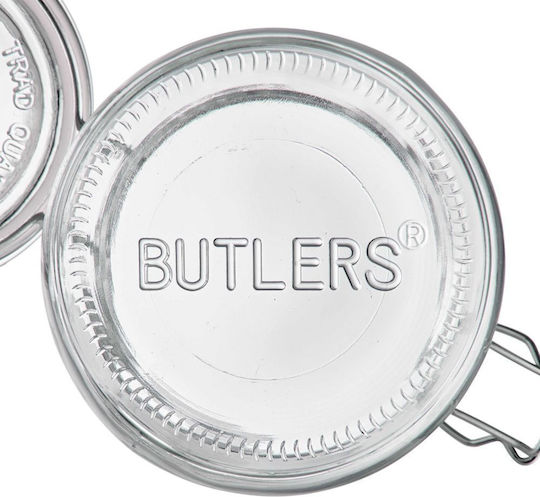 Butlers Vază Mason Utilizare Generală cu Capac Ermetic Sticlă Transparentă 1000ml