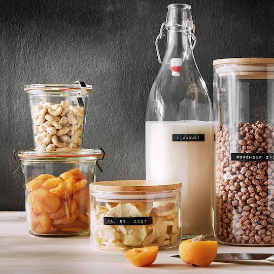 Butlers Woodlock Sugar Jar with Airtight Lid Glass Transparent 550ml