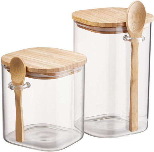 Butlers Compoziție Vază Utilizare Generală cu Capac Sticlă Transparentă 1200ml Lățime 10 Lățime 10