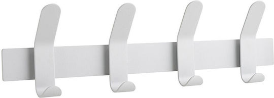 Zone Denmark Agățătoare De Perete Metalică Cu 4 Compartimente 40x5x11cm Zone Denmark Agățătoare De Perete Metalică Cu 4 Compartimente 40x5x11cm