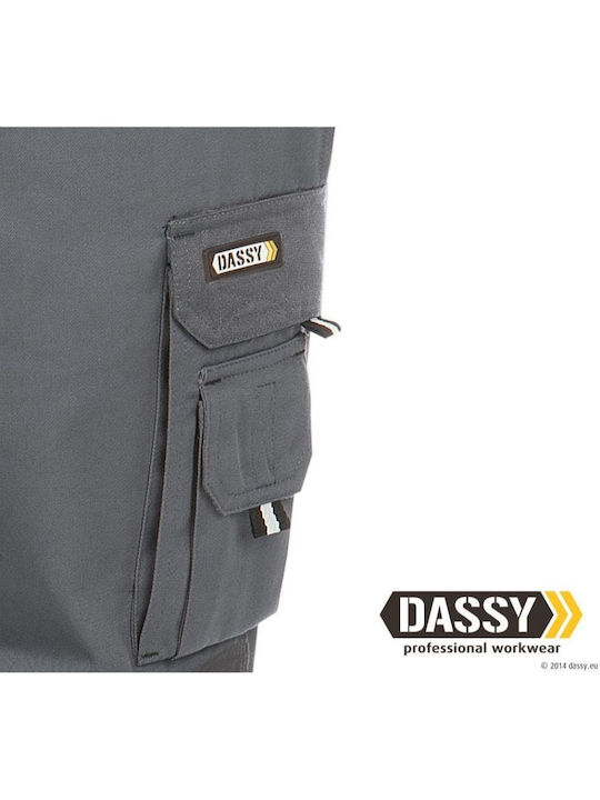 Dassy Workwear Cement Βερμούδα Εργασίας Τζιν Γκρι