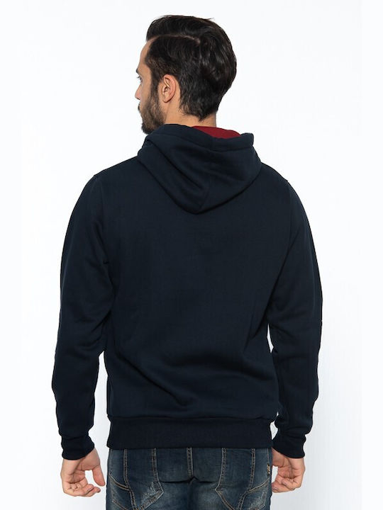 Everbest Herren Sweatshirt mit Kapuze Blau